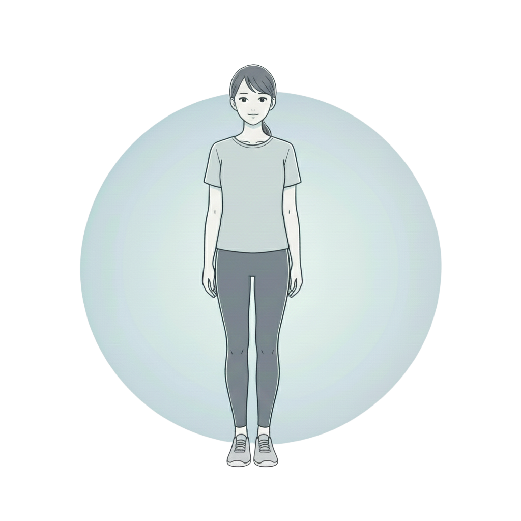 ① 姿勢を整え、 支える力を目覚めさせる